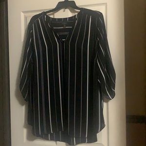Worthington Black and White Blouse 3X